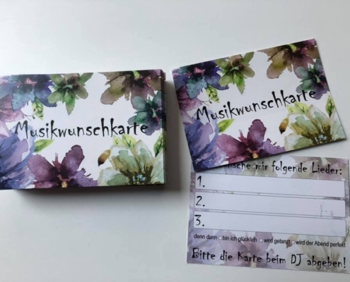 Musikwunschkarten
